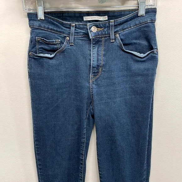 Levi’s Classic Mid Rise Skinny Denim Jeans 27 - Picture 2 of 16